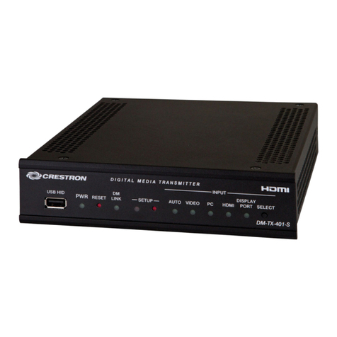 Crestron DM-TX-401-S quick start guide