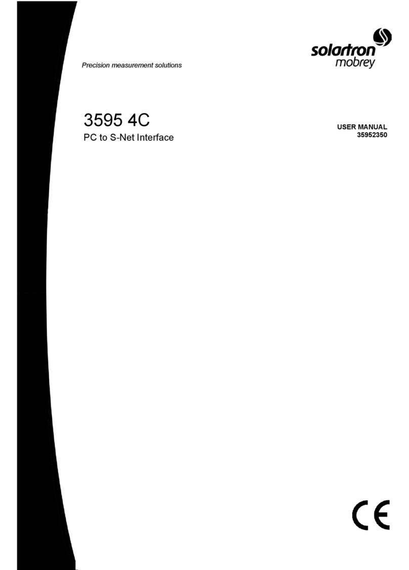 Solartron Mobrey 3595 4C user manual