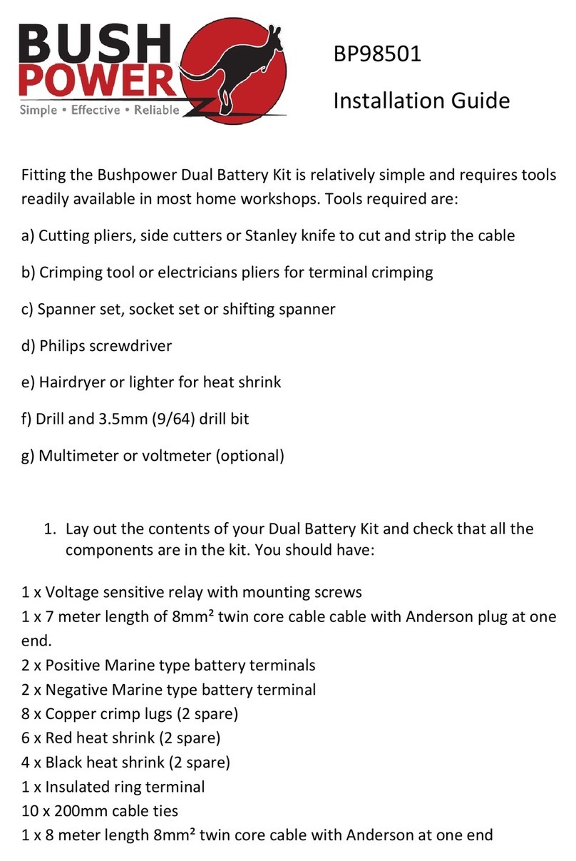 Bushpower BP98501 installation guide