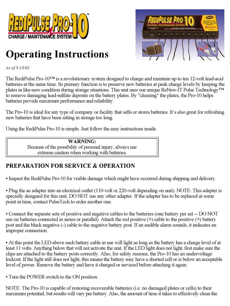 PulseTech RediPulse Pro-10 User manual