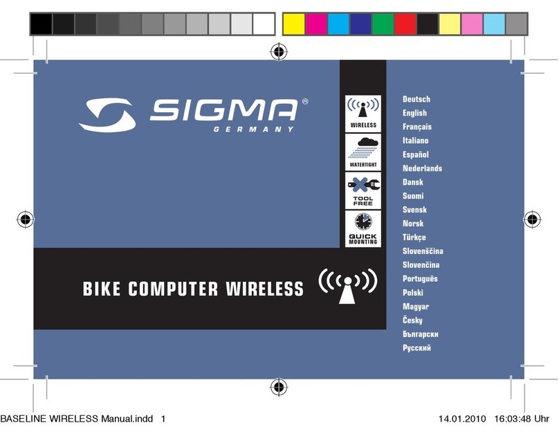Sigma BC1200 User manual