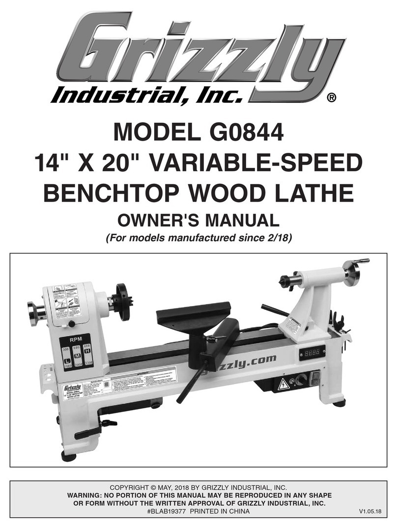 Grizzly G0844 User manual