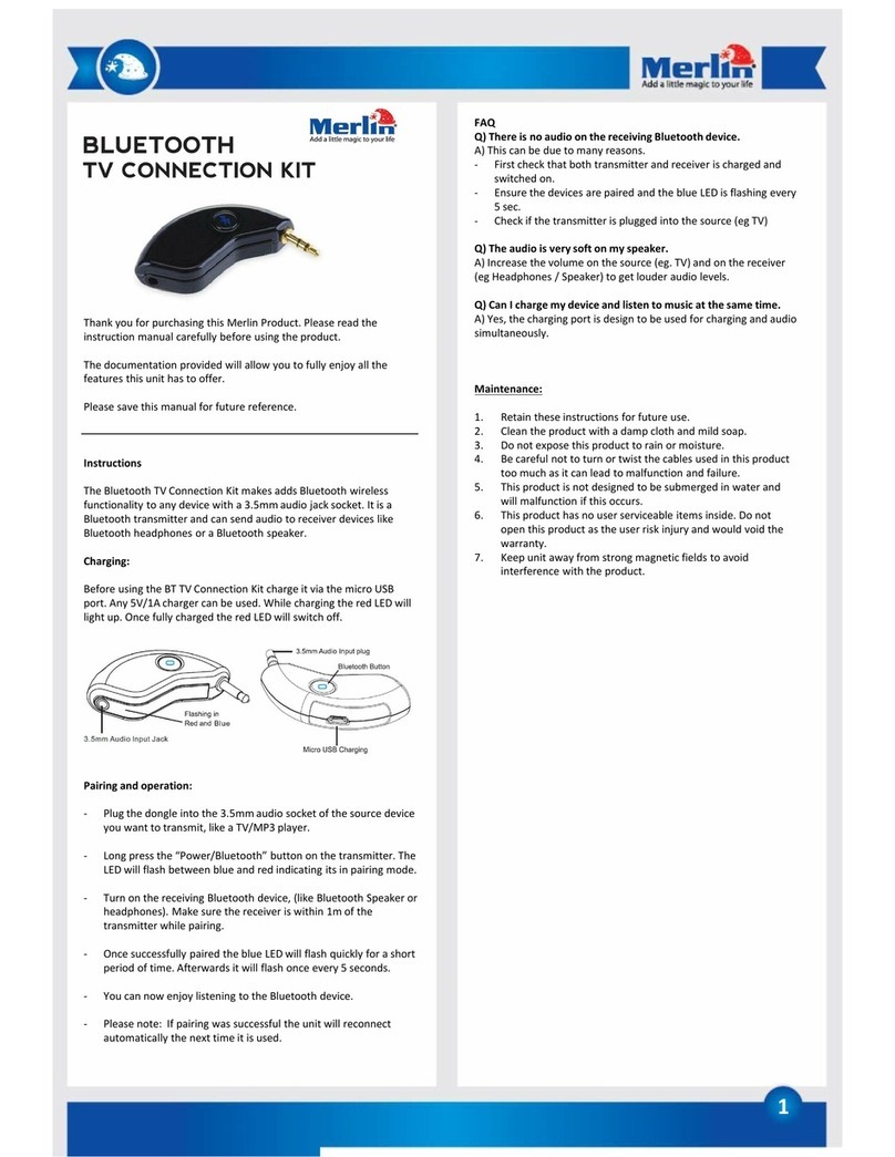 Merlin Bluetooth TV Connection Kit user manual