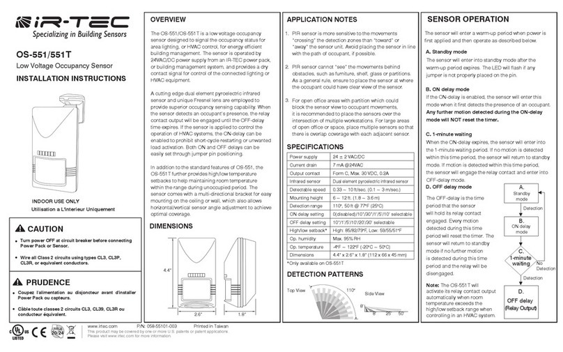 IR-Tec OS-551 User manual