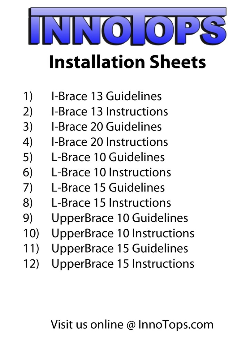 InnoTops I-Brace 13 Installation sheet
