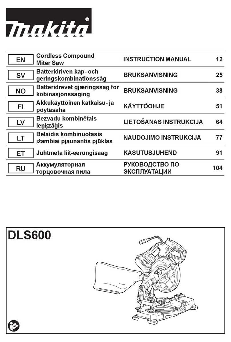 Makita DLS600 instruction manual