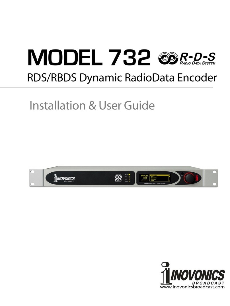 Inovonics 732 Operation manual