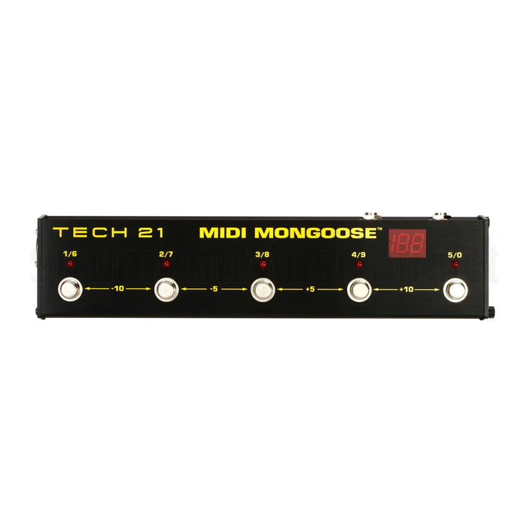 tech21 MIDI MONGOOSE owner's manual