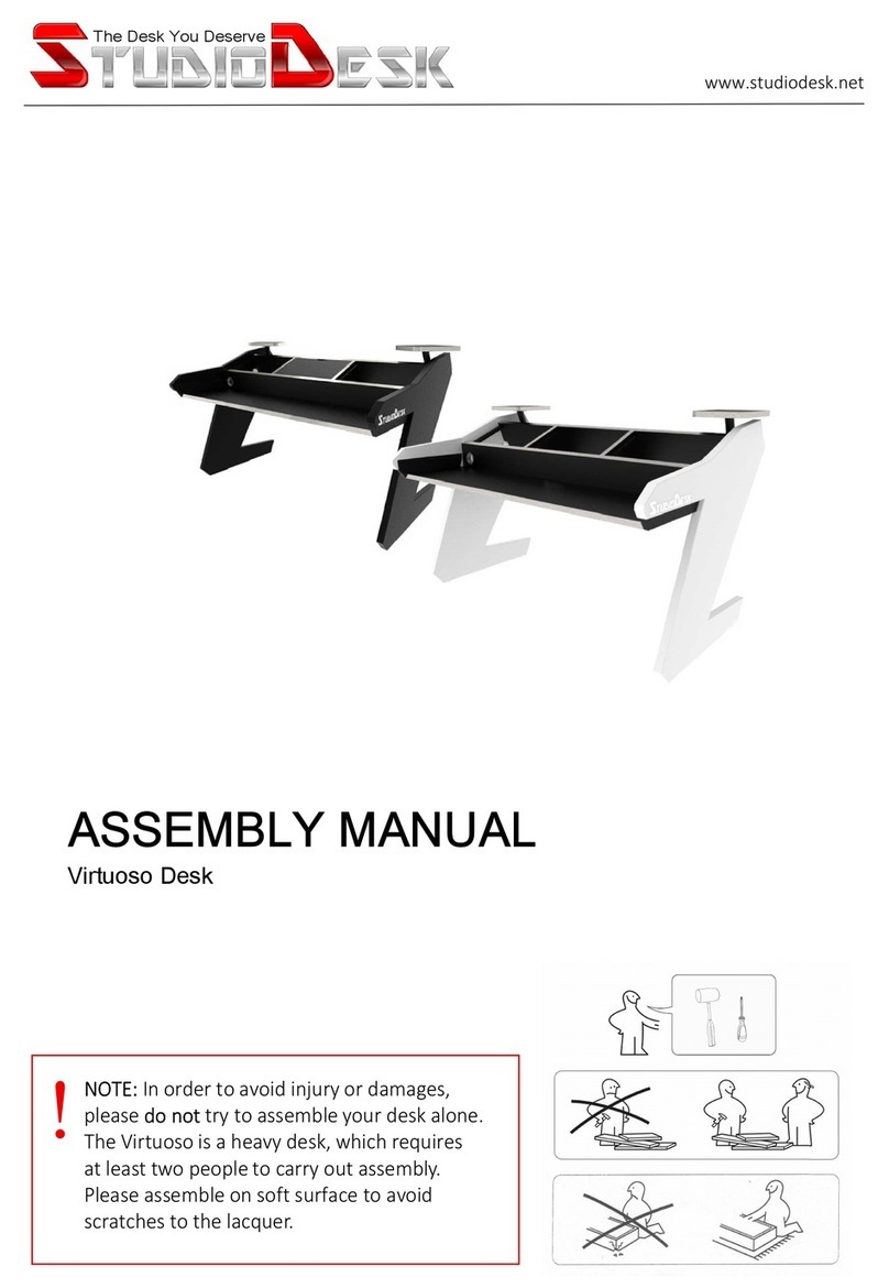 StudioDesk Virtuoso Desk User manual
