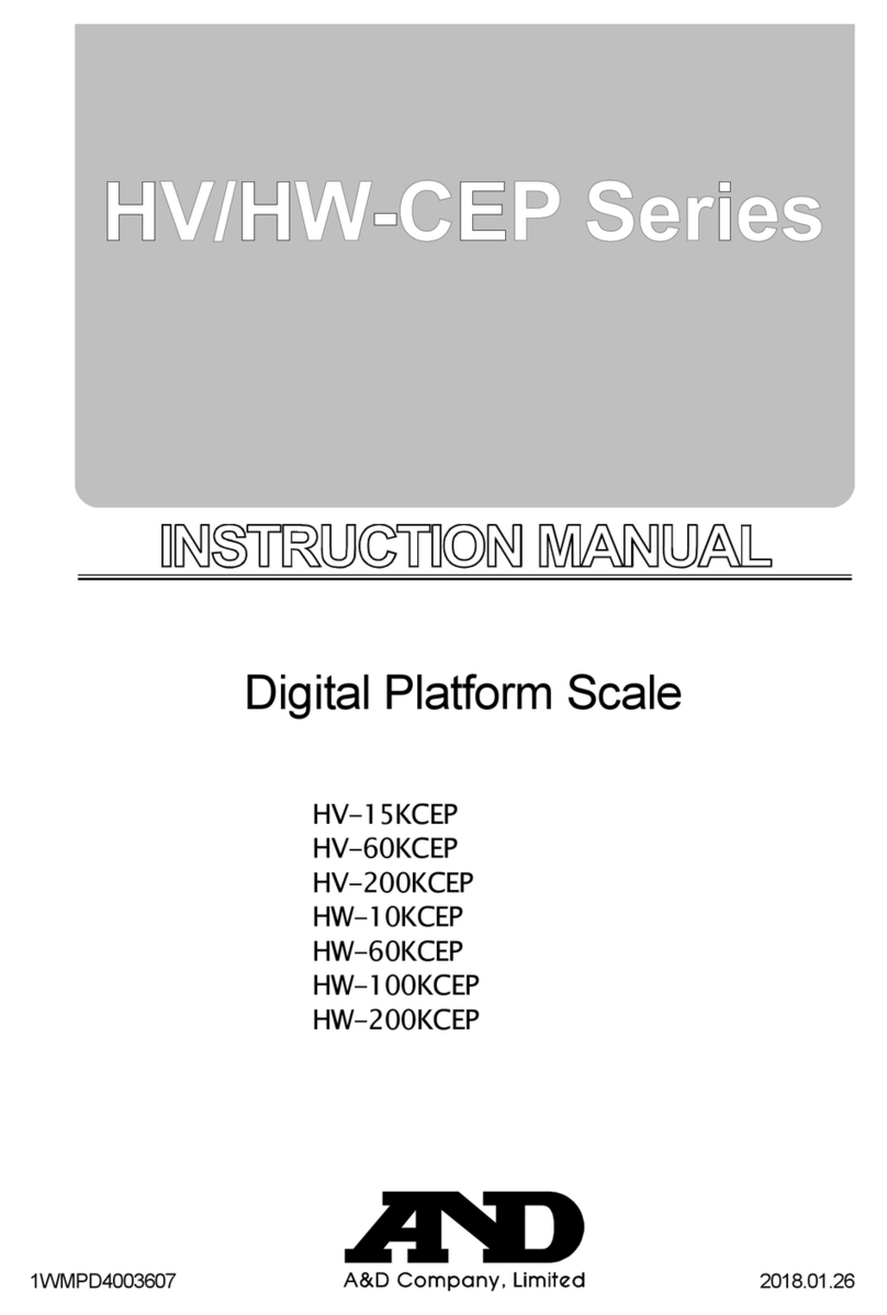 A&D HW-10KCEP User manual