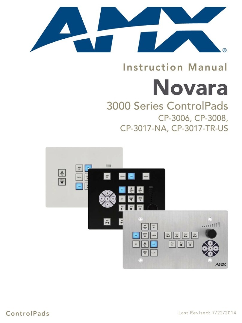 AMX CP-3017-TR-US User manual