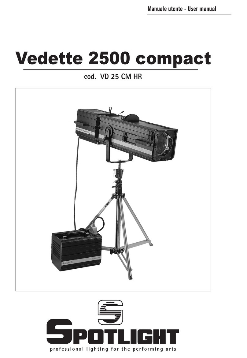 Spotlight Vedette 2500 compact user manual