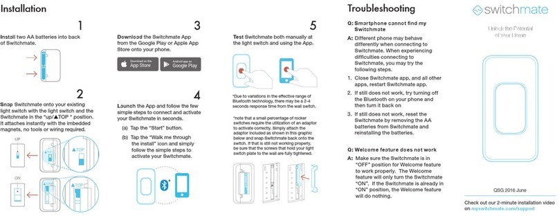 Switchmate Home TSM001 quick start guide