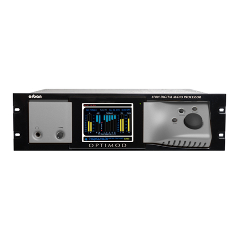 Orban OPTIMOD-FM 8700i operating manual