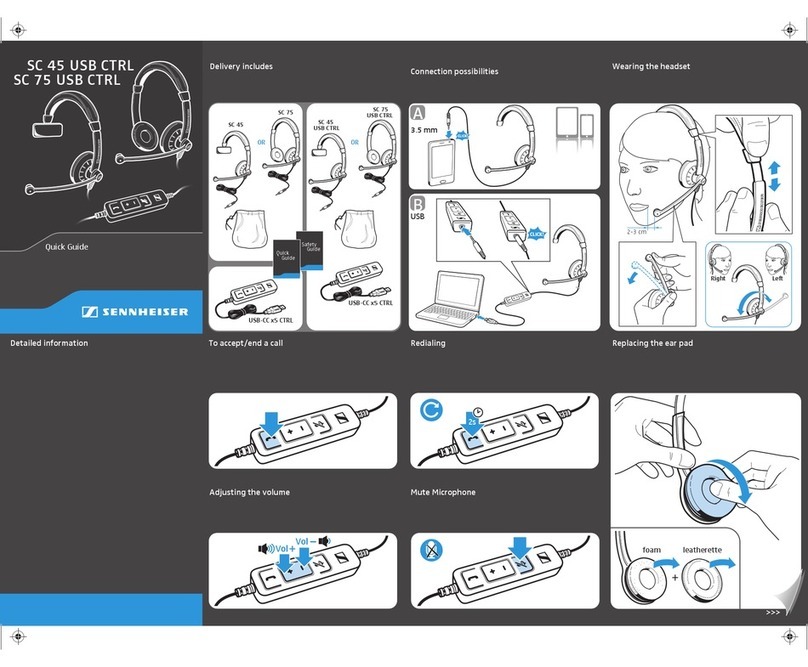 Sennheiser SC 45 USB CTRL quick guide