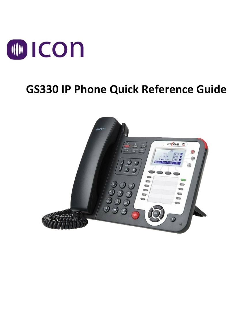ICON GS330 Quick reference guide