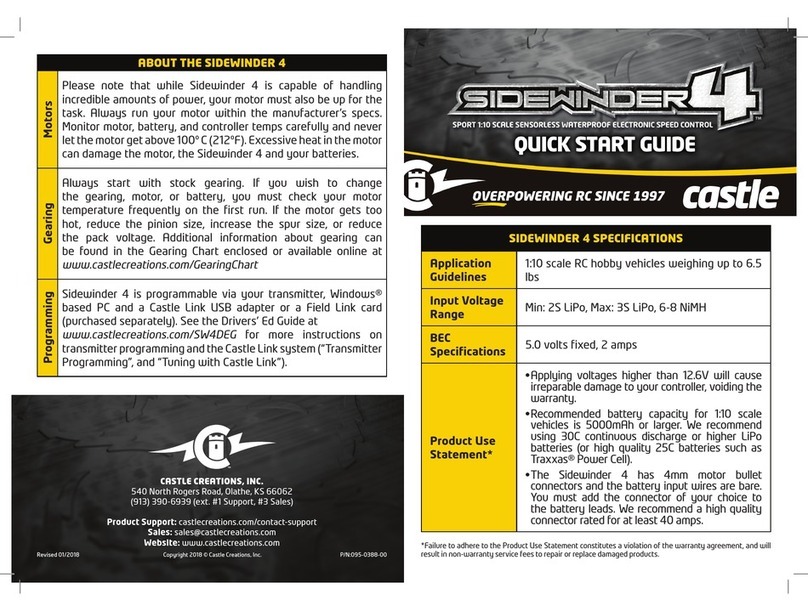 CASTLE Sidewinder 4 quick start guide