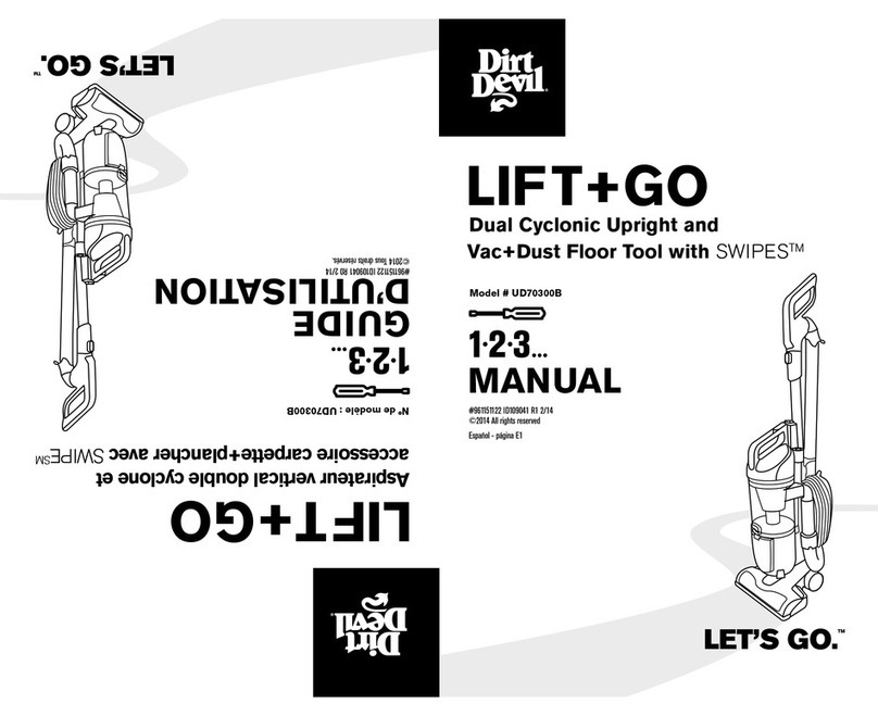 Dirt Devil Lift + Go UD70300B manual
