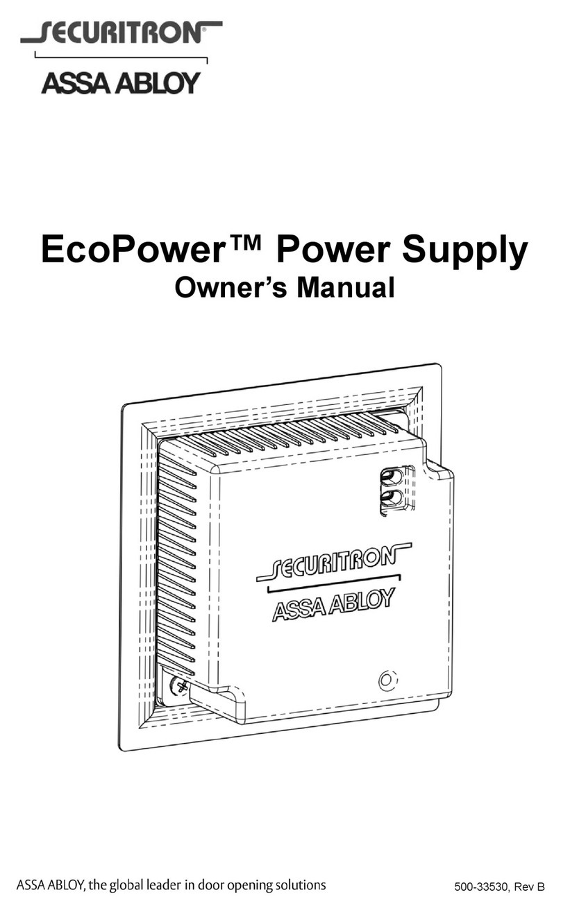 Securitron EcoPower EPS-05 owner's manual