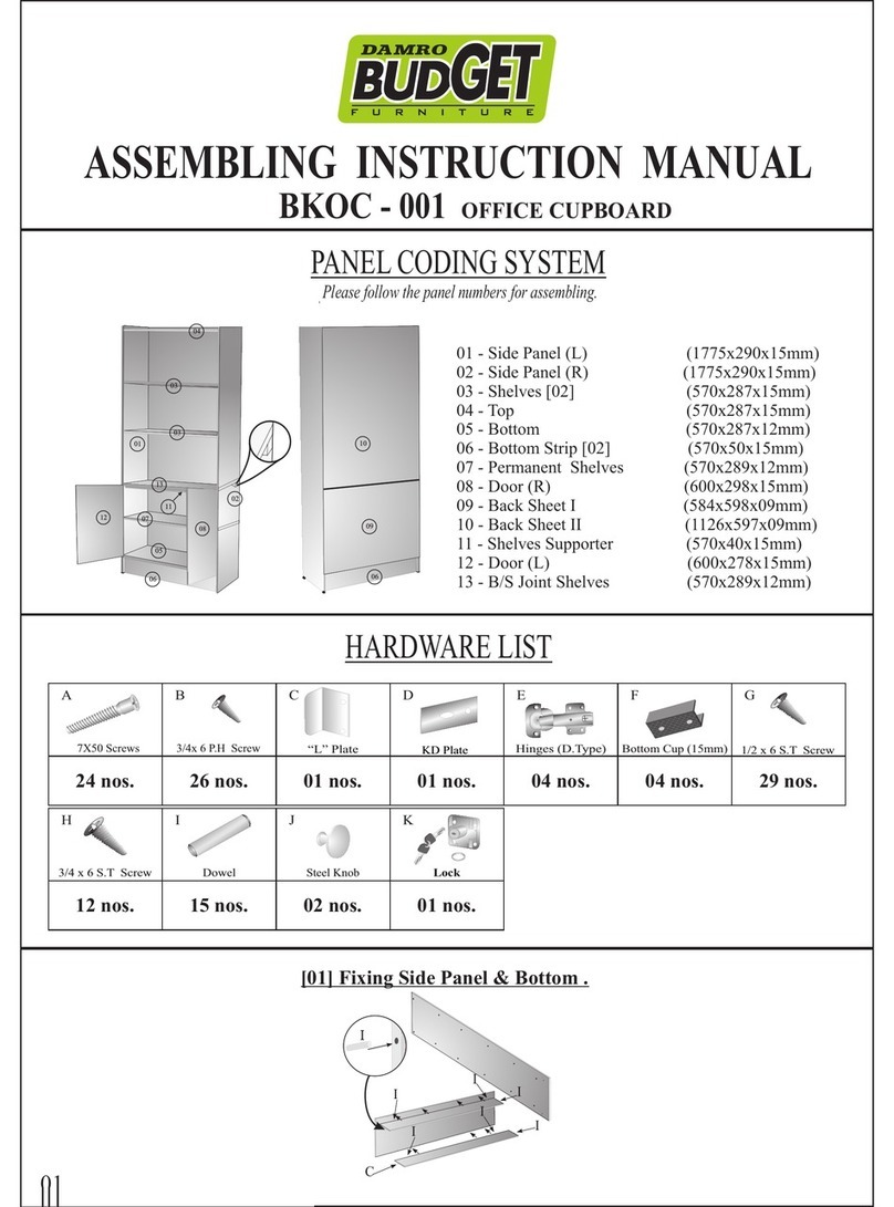 budget BKOC-001 Assembling instruction manual budget BKOC-001 Assembling instruction manual