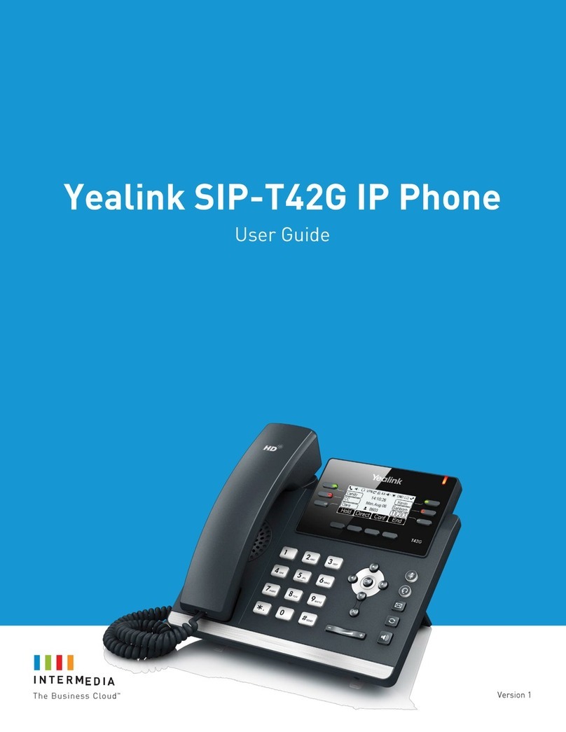 Intermedia Yealink SIP-T42G user guide