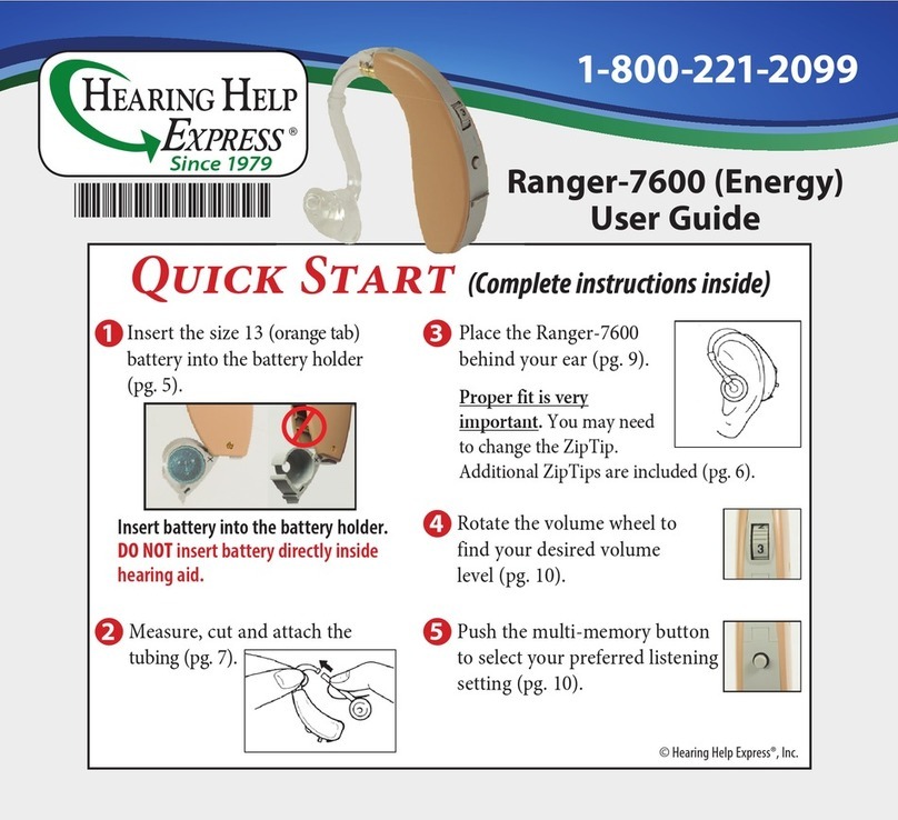 Hearing Help Express Ranger-7600 user guide