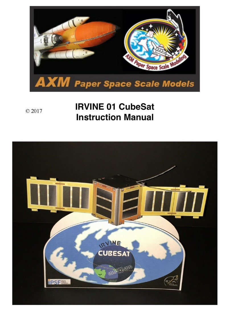 AXM Paper Space Scale Models IRVINE 01 CubeSat instruction manual AXM Paper Space Scale Models IRVINE 01 CubeSat instruction manual