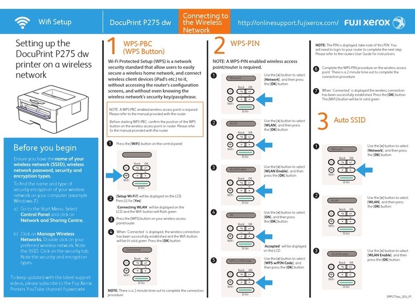 Fuji Xerox DocuPrint P275 dw User manual