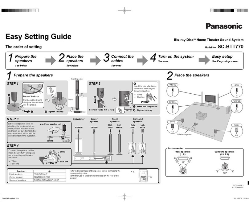 Panasonic SC-BTT770 User instructions