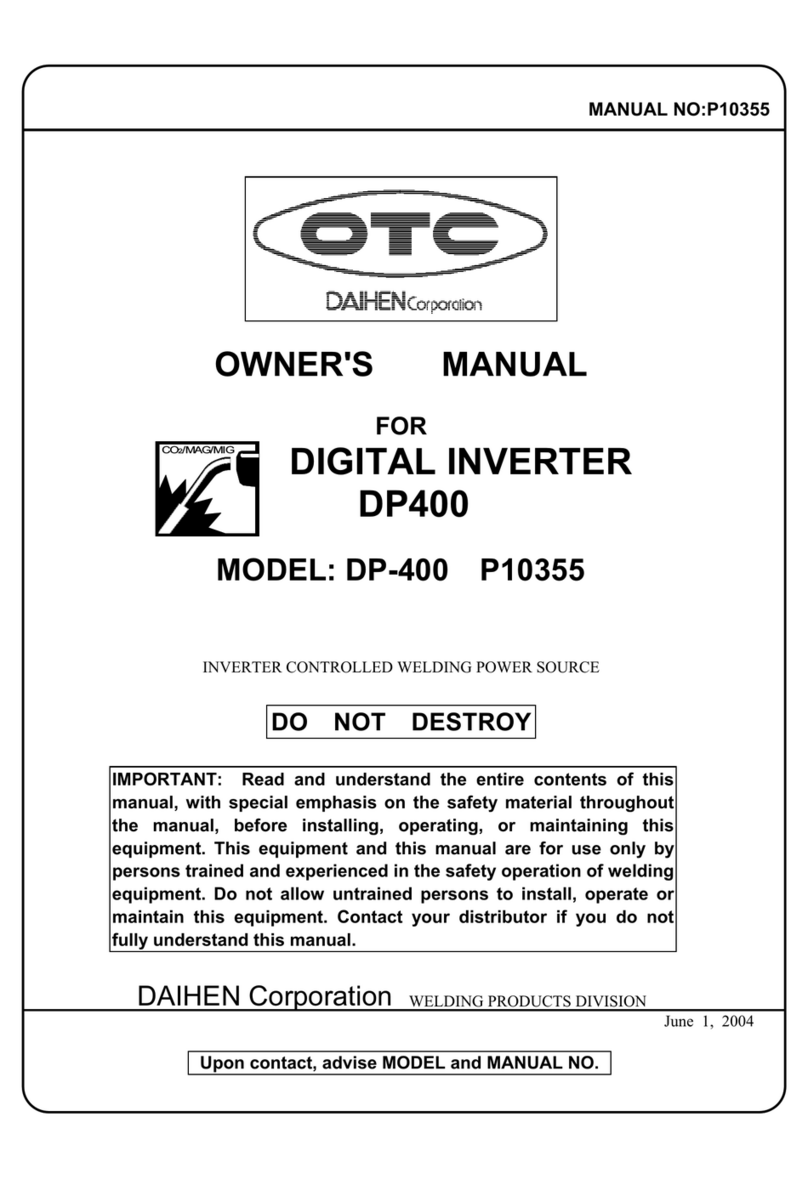 OTC DP-400 User manual
