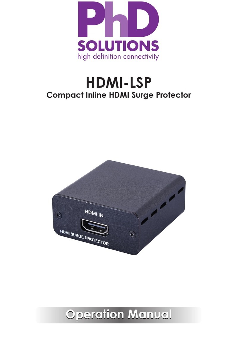 PhDsolutions HDMI-LSP Operation manuals