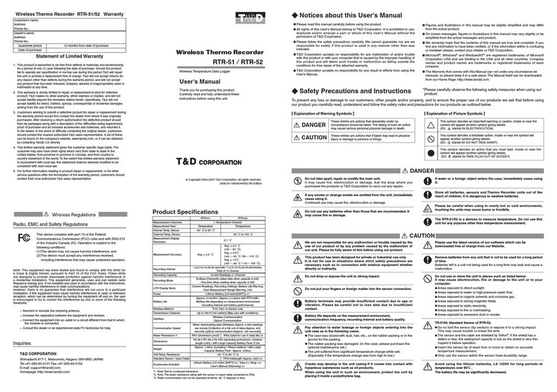 T&D RTR-51 user manual