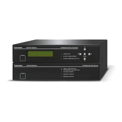 Lightware DVI-OPT-TX220-Pro User manual