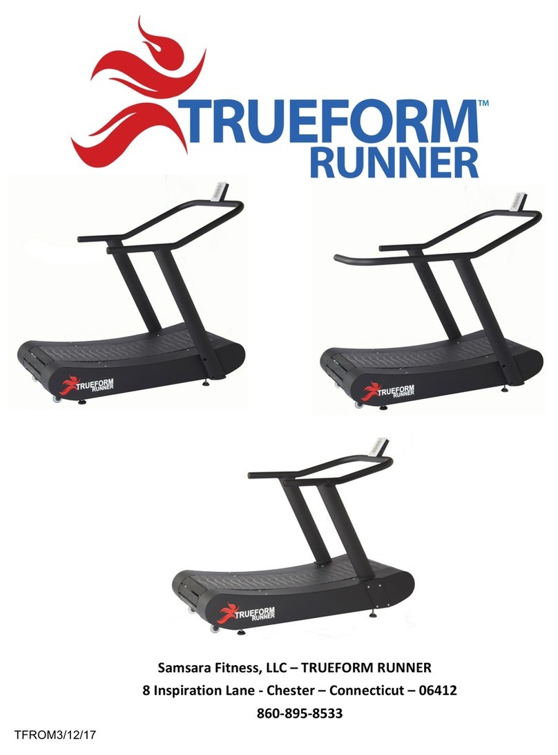 Samsara Fitness TRUEFORM RUNNER owner's manual