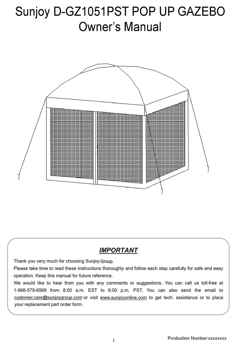 Sunjoy D-GZ1051PST owner's manual
