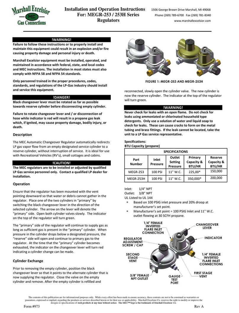 Marshall Excelsior MEGR-253 Series User manual