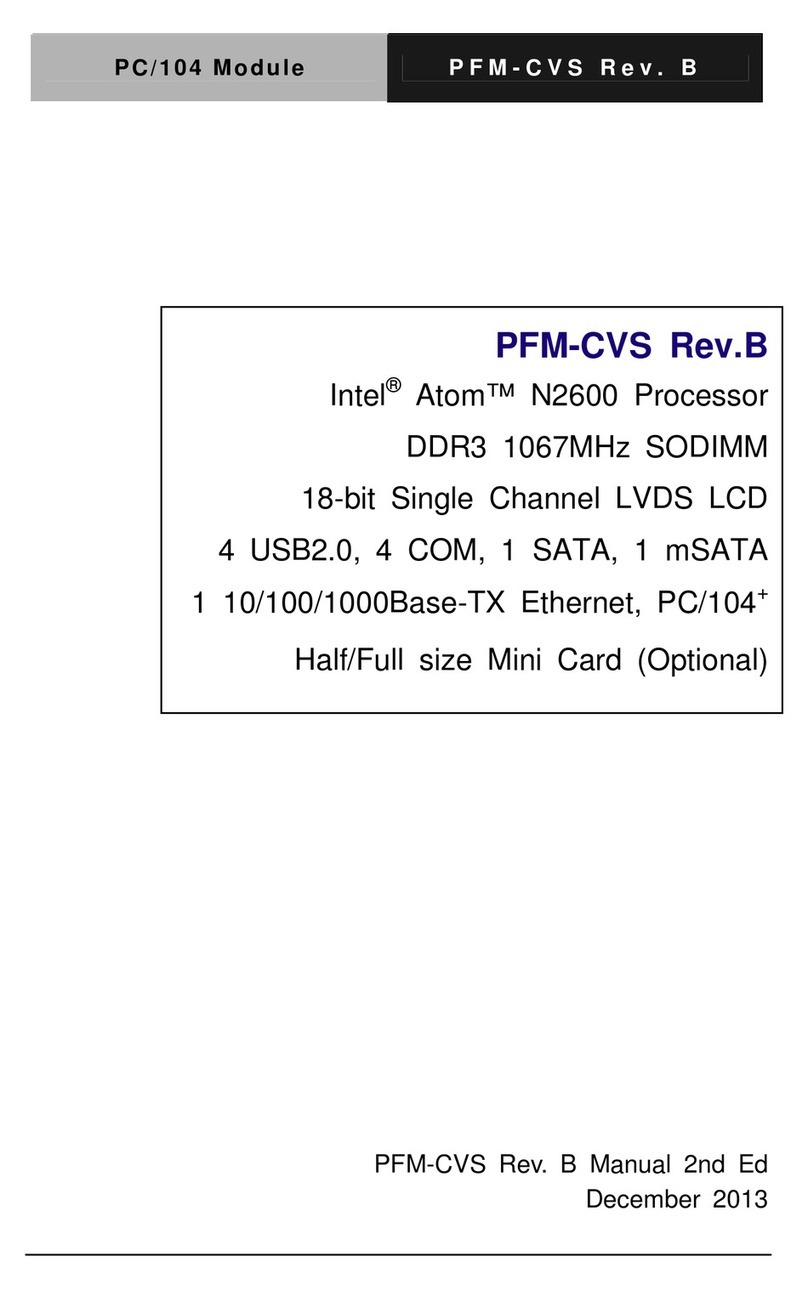 Aaeon PFM-CVS User manual