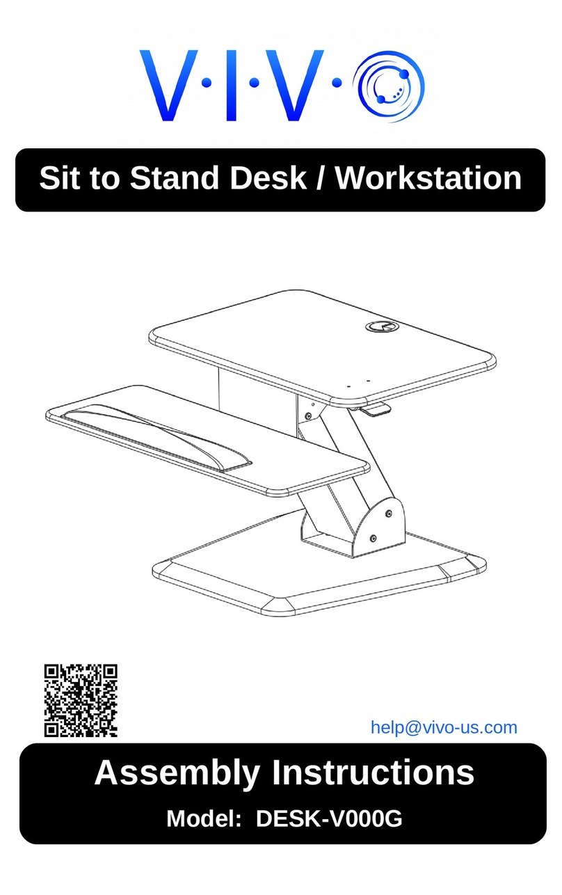 Vivo DESK-V000G Assembly instructions