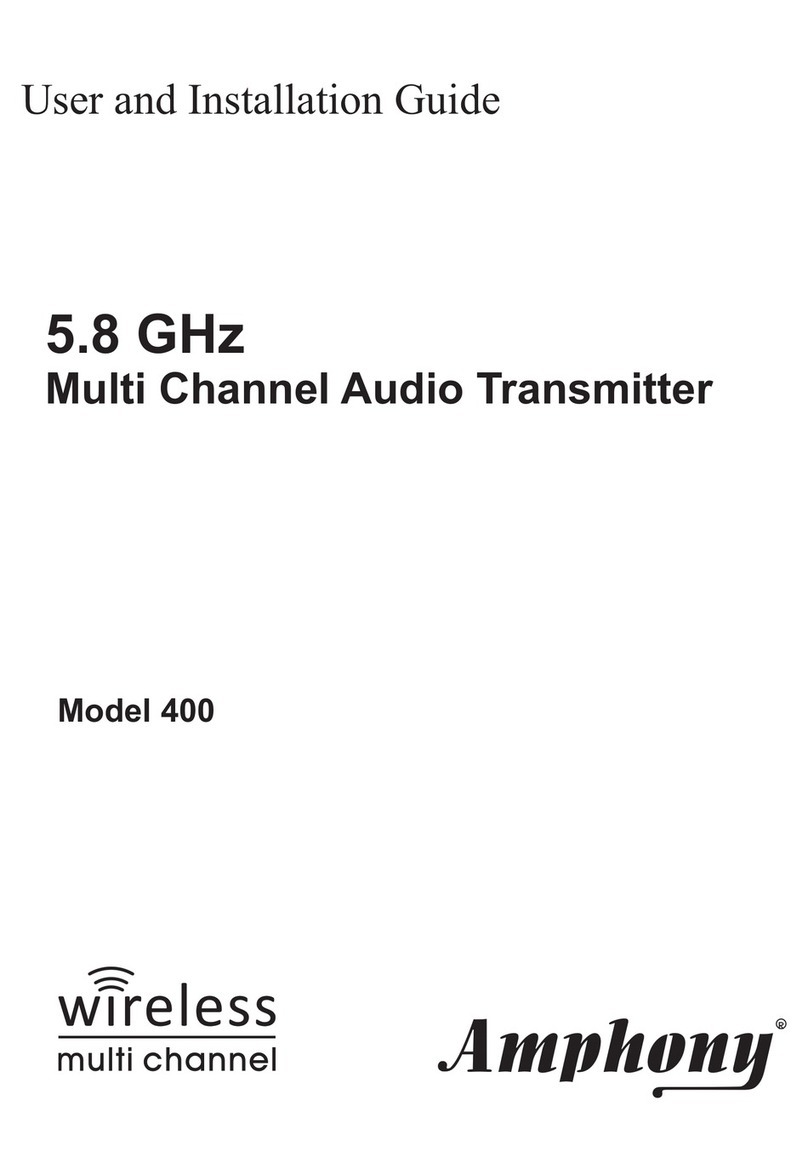 Amphony Model 400 User and installation guide