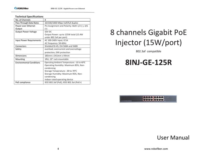ROBOfiber 8INJ-GE-125R user manual