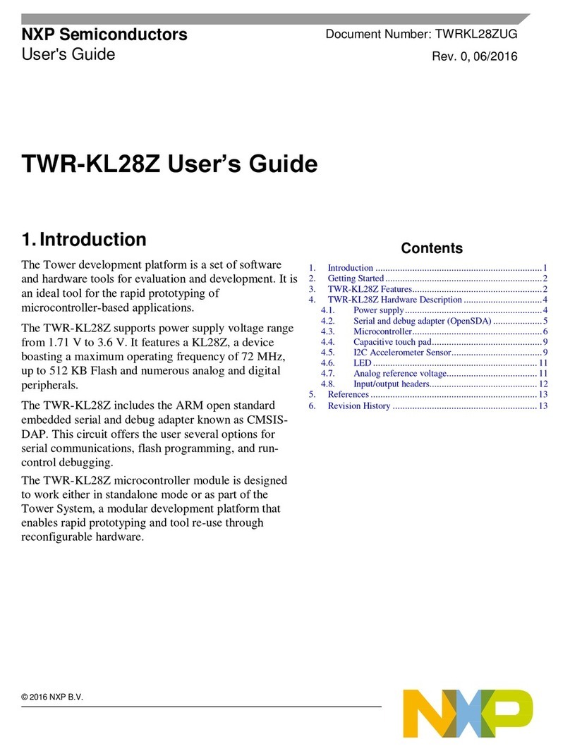 NXP Semiconductors TWR-KL28Z user guide