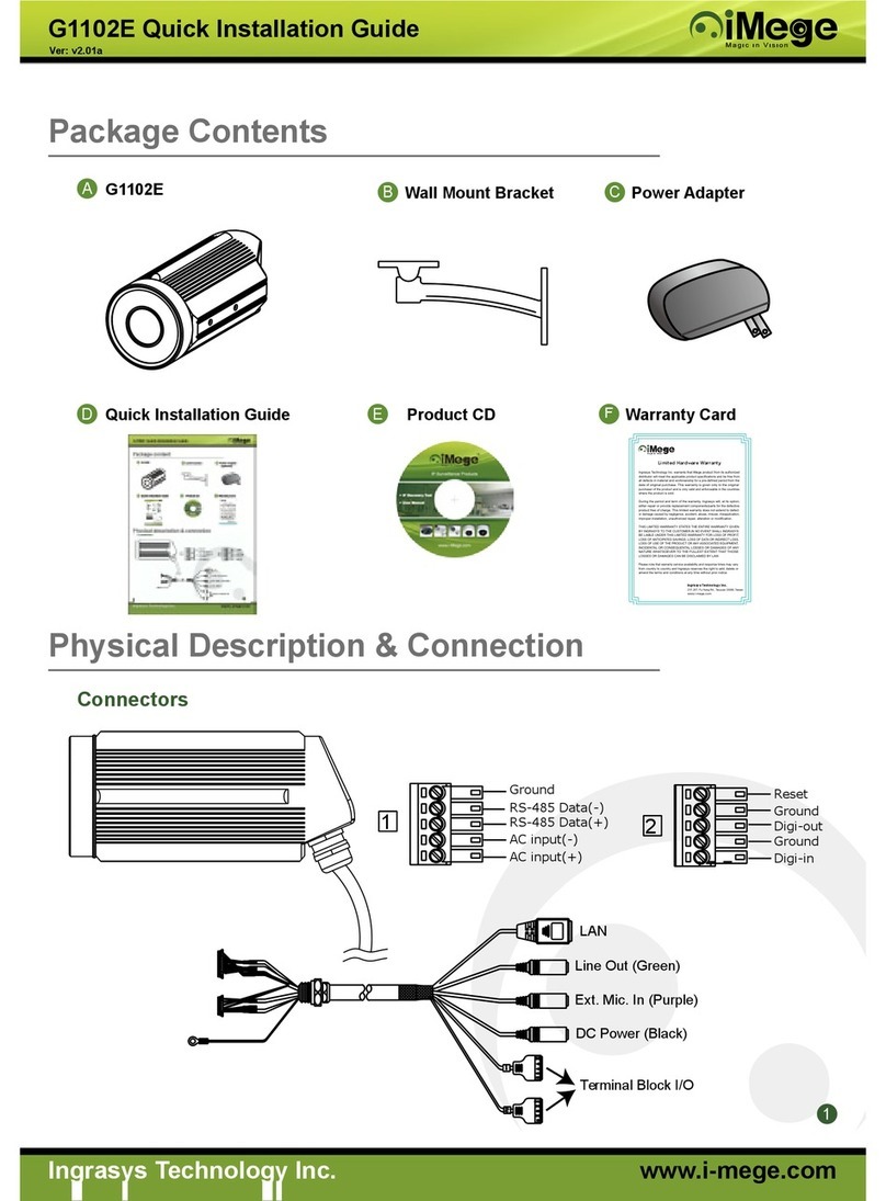 iMege G1102E Quick installation guide iMege G1102E Quick installation guide