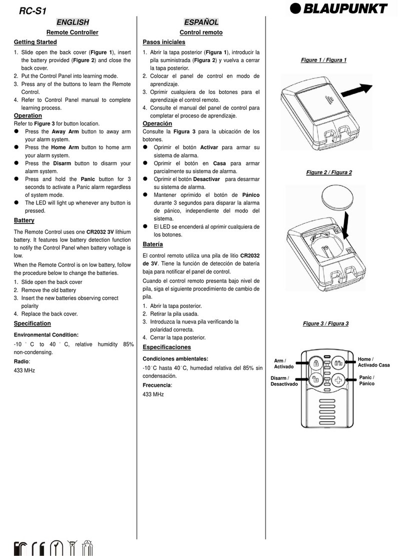 Blaupunkt RC-S1 User manual