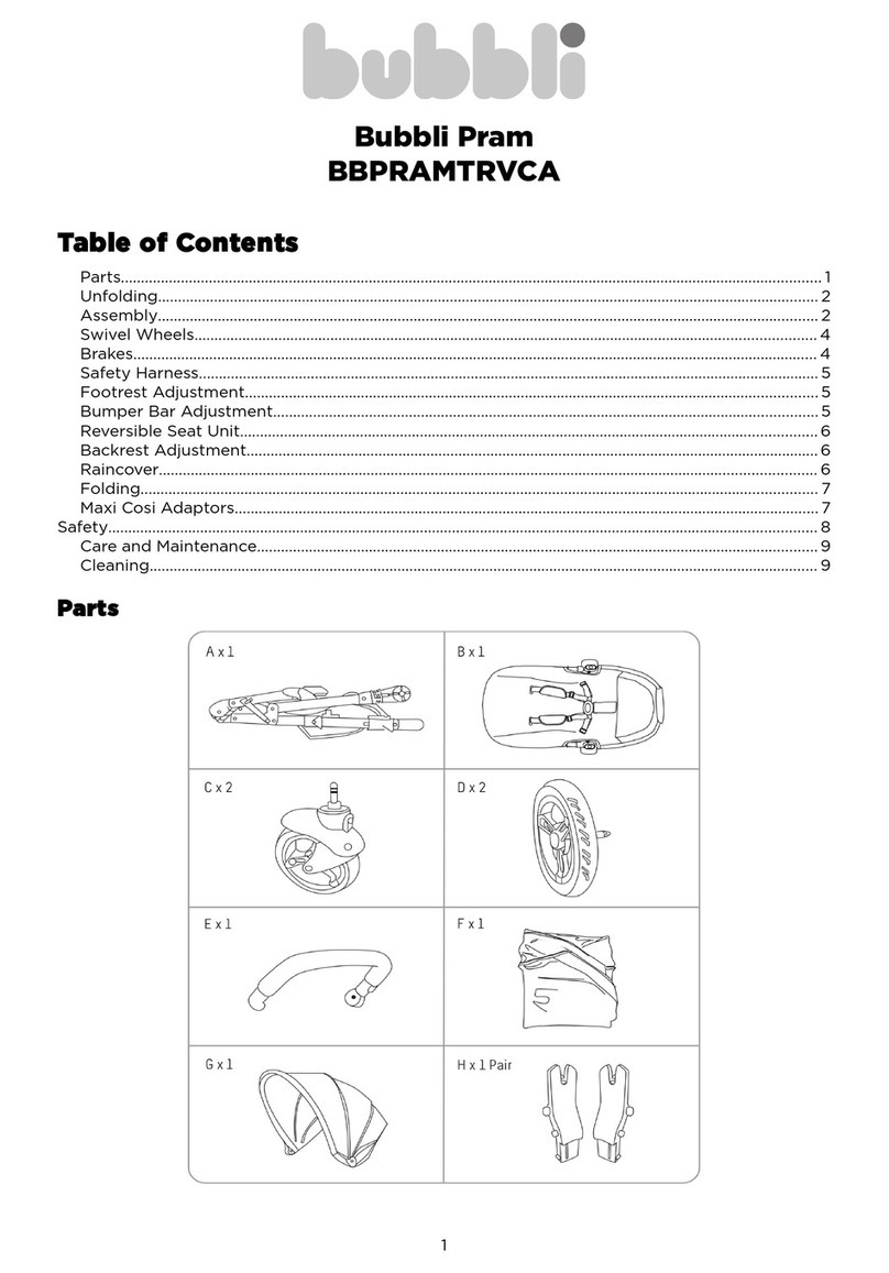 Bubbli BBPRAMTRVCA User manual
