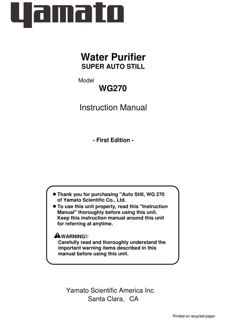 Yamato WG270 instruction manual