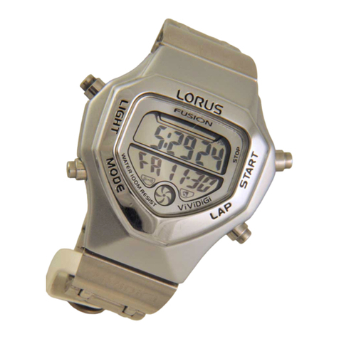 LORUS W100 User manual