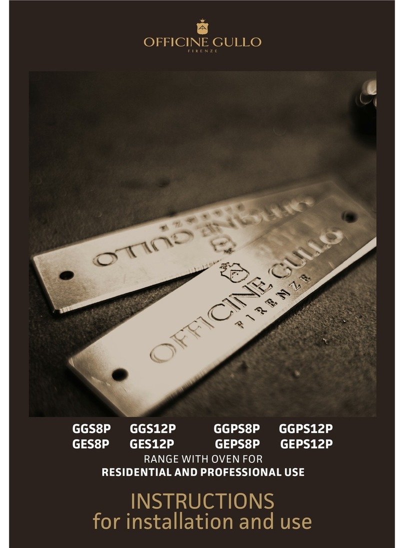Officine Gullo GGS8P Installation and use instruction