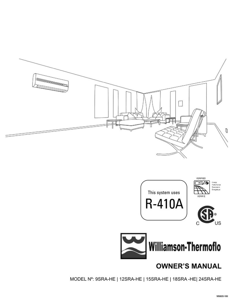 Williamson-Thermoflo 9SRA-HE User manual