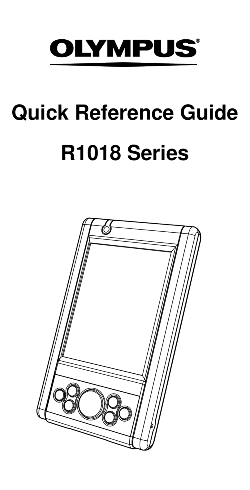 Olympus R1018 series User manual