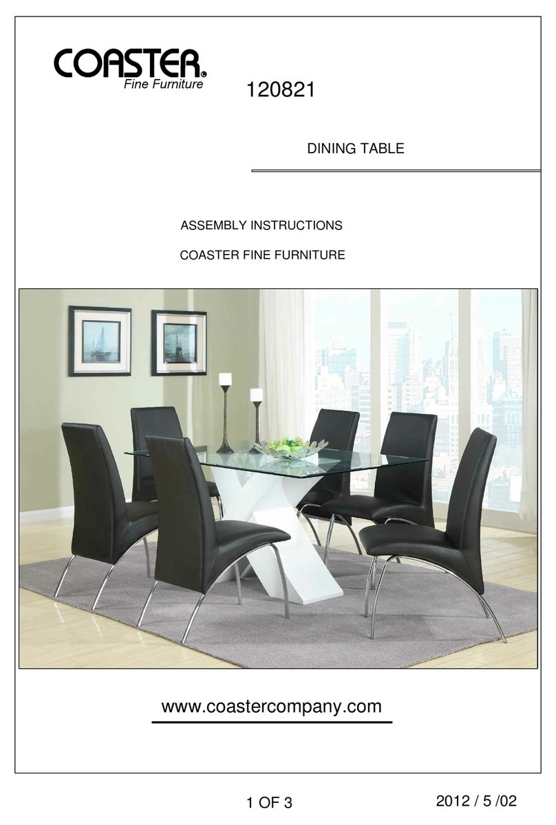 Coaster 120821 Assembly instructions